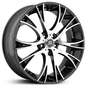 20X10 Lorenzo 034 Gloss Black w/ Machined Face HPO