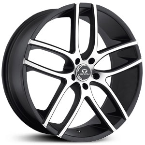 18x8 Lorenzo 035 Gloss Black w/ Machined Face HPO