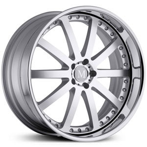 20x11 Mandrus Velo Silver Machined w/ Chrome Lip MID