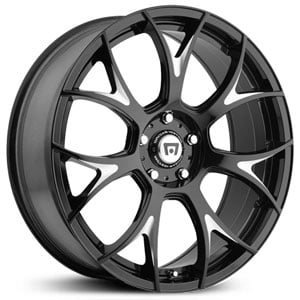 17x8 Motegi 126 Gloss Black Milled HPO