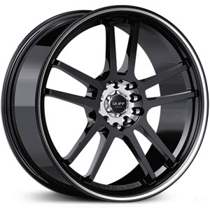 18x8 Ruff Racing R354 Hyper Silver w/ Machined Pin Stripe HPO