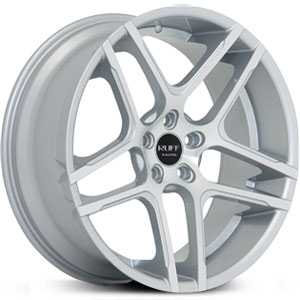 20x8.5 Ruff Racing R954 Silver w/ Machined Face MID