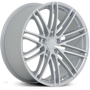 22x10 Ruff Racing R955 Silver w/ Machined Face HPO