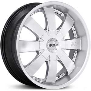 20x9 Status Trooper 819 Silver/Machined Face RWD