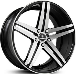 20x10 Verde V39 Parallax Gloss Black/Machined Face & Lip RWD