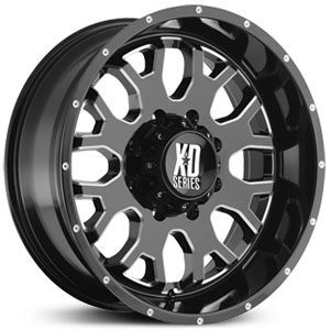 20x10 XD Series XD808 Gloss Black w/ Milled Accents REV