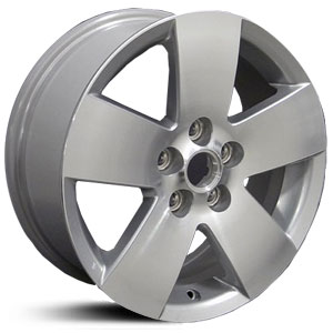 16x6.5 Chevy Malibu 5045 CV59 Silver with Machined Face