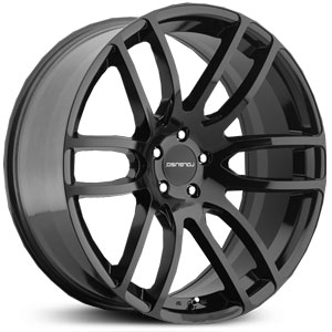 20x10 Lorenzo 036 Gloss Black Milled HPO