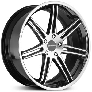 22x11 Lorenzo 198 Gloss Black Machined w/ SS Lip HPO