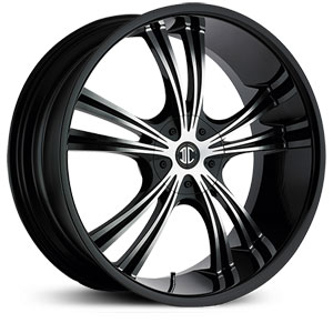 15x7.0 2CRAVE N02 Glossy Black / Machined Face / Glossy Black Lip HPO