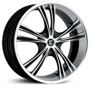 17x7.0 2CRAVE N02 Glossy Black / Machined Face / Machined Lip HPO