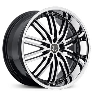 22x10.5 2CRAVE N22 Glossy Black / Machined Face / Chrome Lip HPO