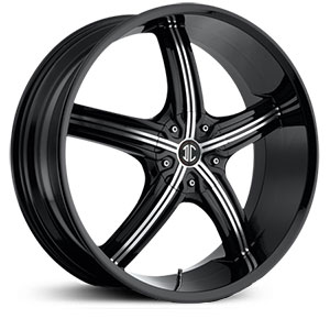 20x7.5 2CRAVE N23 Glossy Black / Machined Face / Glossy Black Lip HPO