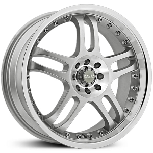 18x7.5 Akuza 421 Silver HPO