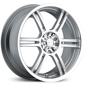 17x7 Akuza 424 Silver HPO