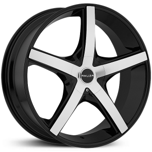 18x8 Akuza 848 Axis Gloss Black Machined MID