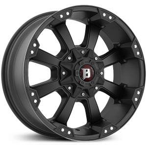 17x9 Ballistic 845 Morax Black RWD