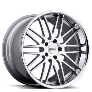 20x10.5 Cray Hawk Silver w/Machine Face & Chrome SS Lip HPO