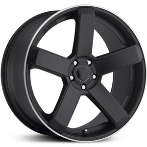 22x10.5 Dropstar 644B Satin Black w/ Mirror Machined Lip HPO