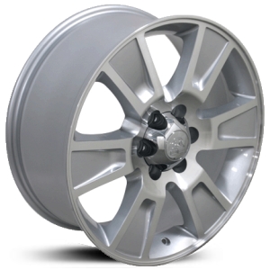 20x8.5 Ford F-150 Style FR92 Replica Silver Machined Face HPO - 9451924