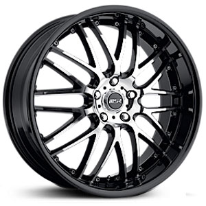 20x8.5 MSR 093 Superfinished Black MID