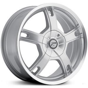 18x8 Platinum Tracker 210S Silver w/ Diamond Cut Lip HPO