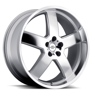 20x9.5 Redbourne Sovereign Silver w/Mirror Cut Face & Lip MID
