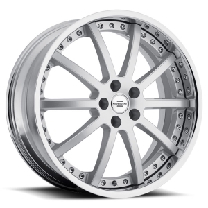 20x9.5 Redbourne Viceroy Silver w/Milled Spokes & Chrome Lip MID
