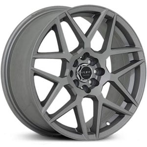 18x8 Ruff Racing R351 Flat Gunmetal HPO