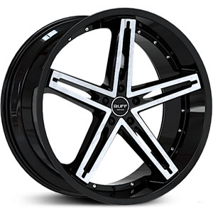 20x10 Ruff Racing R359 Gloss Black w/ Machined Face MID