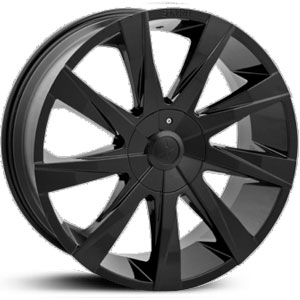 17x7.5 Starr Aventus 519 Matte Black HPO