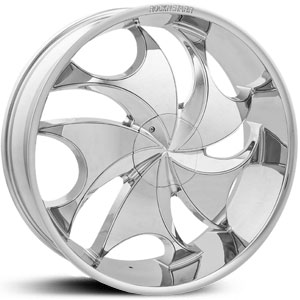 28x9 RockStarr Legs 561 Chrome w/ Chrome Inserts RWD