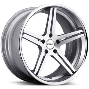 20x8.5 TSW Mirabeau Silver w/ Machined Face & SS Lip HPO