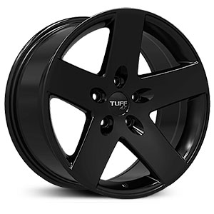 16X8 TUFF T20R Satin Black RWD