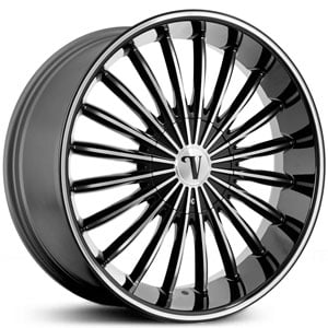 20x8.5 Velocity VW-11 Black Machined RWD