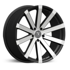 20x8.5 Velocity VW-12A Black Machined RWD