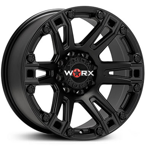 18x9 Worx Alloy 803SB Beast Satin Black MID