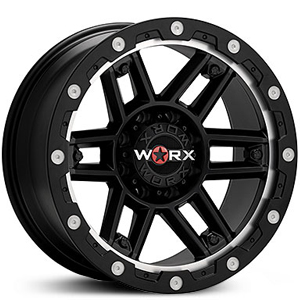 Worx Alloy 804SB Tank Satin Black w/ Mach Undercut & Milled Dimples