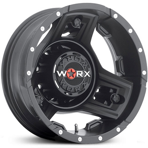 16x6 Worx Alloy 801SB Triad Dually Satin Black REV