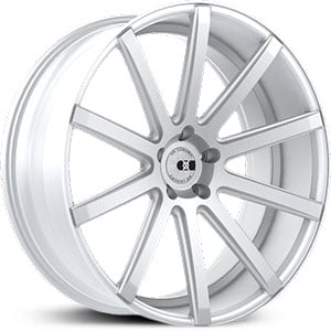 20x8.5 XO Wheels Tokyo Matte Silver w/ Brushed Face RWD