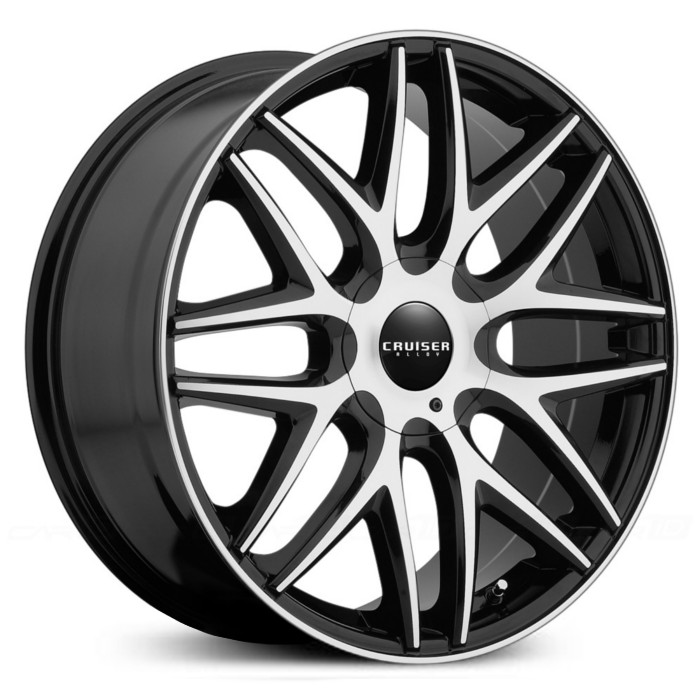 17X7.5 Cruiser Alloy 915MB Endure Mirror Machined Face & Lip Edge w/ Gloss Black Accents HPO