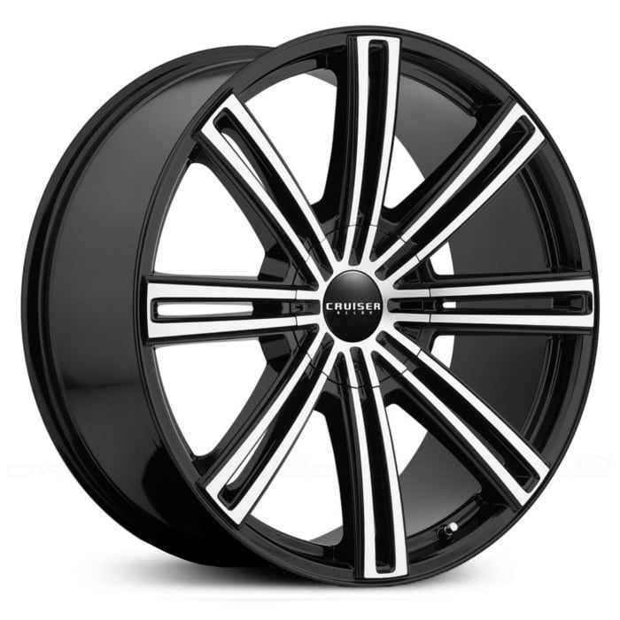 22X9.5 Cruiser Alloy 916MB Obsession Mirror Machined Face w/ Gloss Black Accents MID