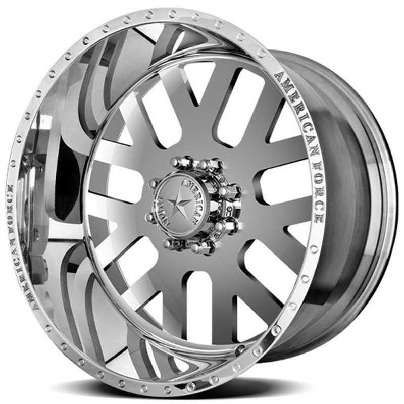 24x11 American Force Wheels BAUS SS8 Mirror Finish Polish RWD
