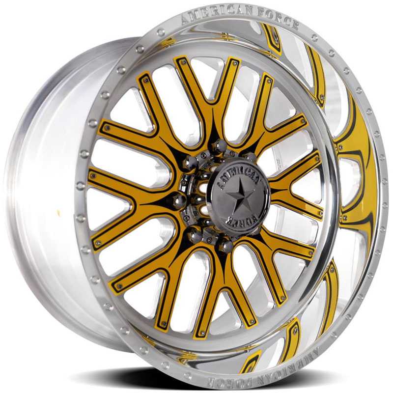 20x14 American Force Wheels FALLOUT FP8 Mirror Finish Polish REV