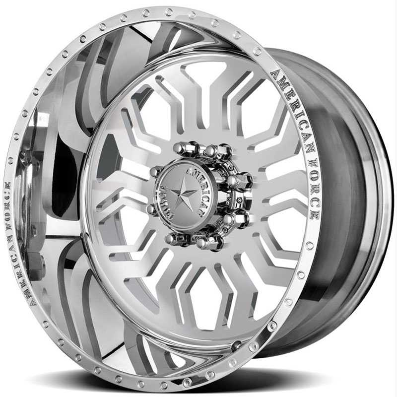 22x11 American Force Wheels HAWK SS8 Mirror Finish Polish RWD