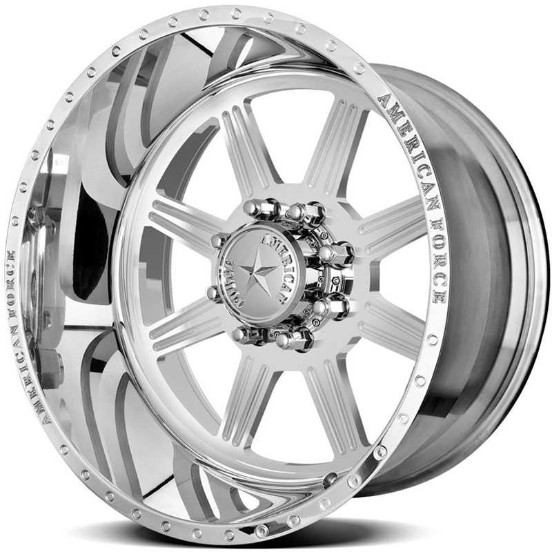 24x12 American Force Wheels HERO SS8 Mirror Finish Polish REV