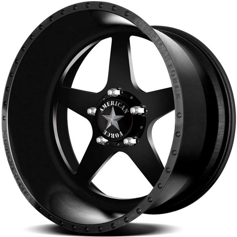 American Force INDEPENDENCE SS5  Wheels Black Flat-Machined Windows 