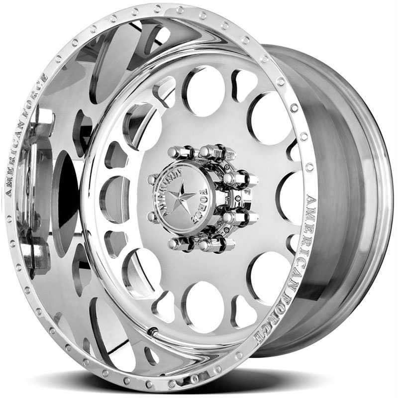 20x10 American Force Wheels MAGNUM SS8 Mirror Finish Polish REV