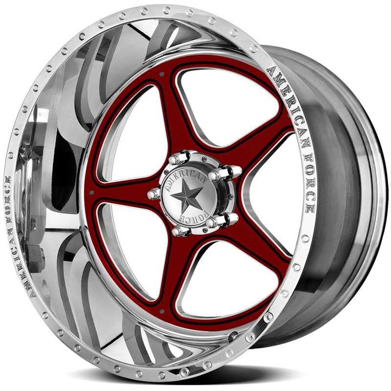 20x12 American Force Wheels MASTER FP5 Mirror Finish Polish REV