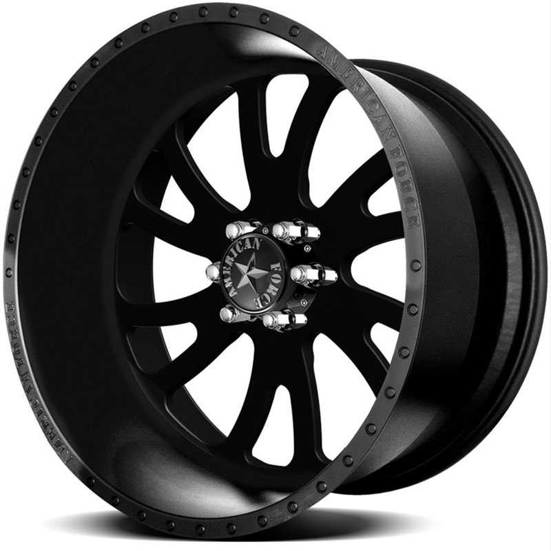 American Force OCTANE SS6 Black Flat-Solid 